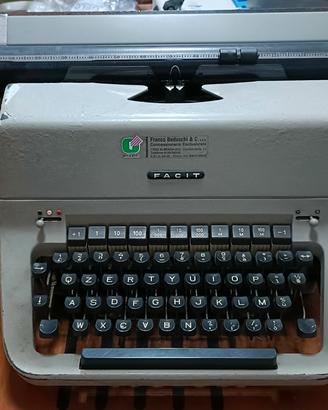 macchina da scrivere facit t2 carrello doppio