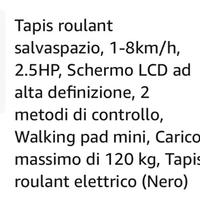 Tapis Roulant Elettrico Salvaspazio - NUOVO