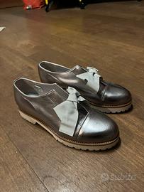 Scarpe donna argento Mauro Leone