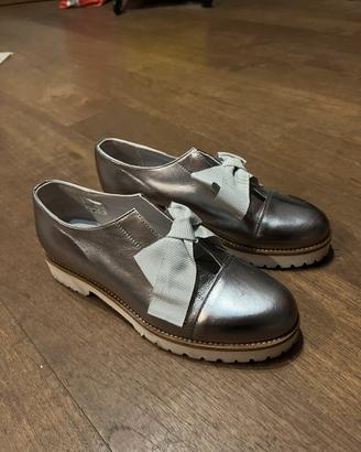 Scarpe donna argento Mauro Leone