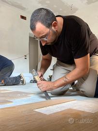 Posa parquet e lamatura