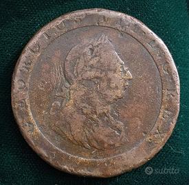 1 Penny Cartwheel 1797 Giorgio III Regno Unito