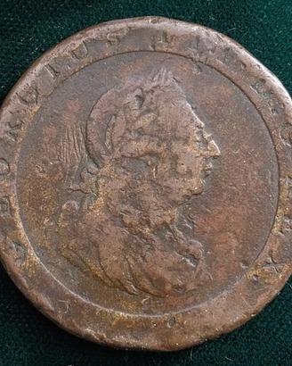 1 Penny Cartwheel 1797 Giorgio III Regno Unito