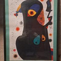 Poster Mirò incorniciato 