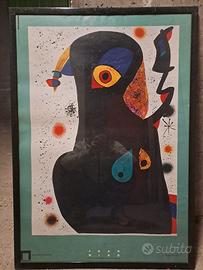 Poster Mirò incorniciato 