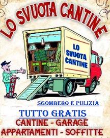 Sgombero Cantine, Garage e Appartamenti GRATIS