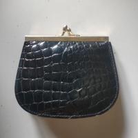 Portamonete in Coccodrillo nero nuovo 