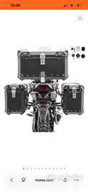 tris valigie GIVI nero nuove per motomorini x-cape