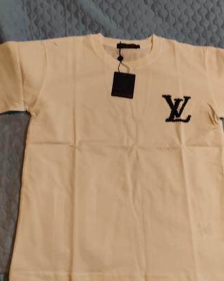 t-shirt Louis Vuitton bianca nuova 