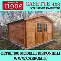 CASETTE 4x3 (12MQ) circa CON E SENZA PAVIMENTO