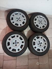 4 Cerchi 13' con gomme e borchie per fiat Qubo