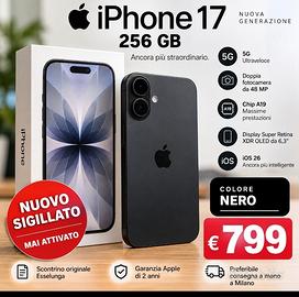 iPhone 7 nero 256 GB nuovo da attivare