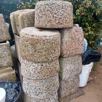 fioriere in cemento-ghiaino 