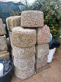 fioriere in cemento-ghiaino 