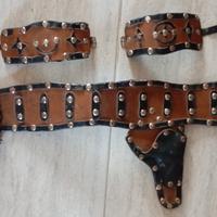 Cintura in pelle artigianale vintage 