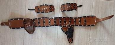 Cintura in pelle artigianale vintage 