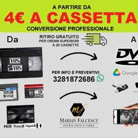 Conversione videocassette