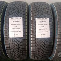 4 gomme 195 55 16 KUMHO 4 STAGIONE RIF3055
