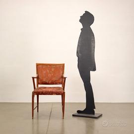 Poltrona con Braccioli a Vista anni 50