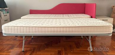 Letto in ecopelle sfoderabile