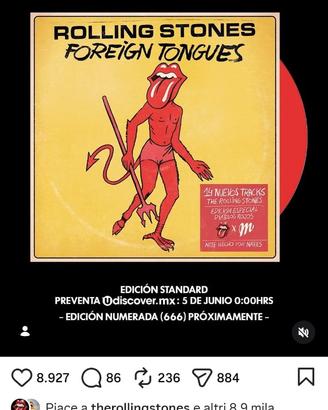 the rolling stones Forever tongues Edizione Messic