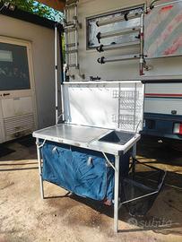 tavolo d'appoggio per fornelli campeggio