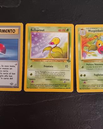 Lotto Carte Pokémon Bellsprout Weepinbell Poké Bal