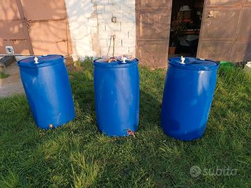 Bidoni per raccolta acqua piovana con rubinetto