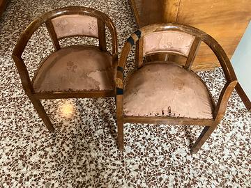 Poltroncine e pouf anni 50