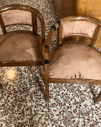 Poltroncine e pouf anni 50