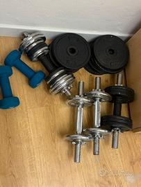 Set pesi + manubri