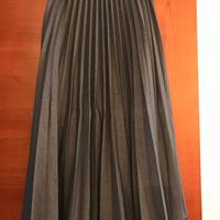 Gonna lunga a pieghe, donna, nuova