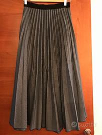 Gonna lunga a pieghe, donna, nuova
