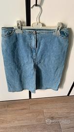 Gonna jeans a tubino made in italy