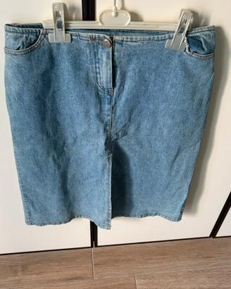 Gonna jeans a tubino made in italy