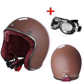 CASCO JET VINTAGE MOTO CUSTOM CAFE' RACER STORMER 