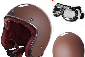 CASCO JET VINTAGE MOTO CUSTOM CAFE' RACER STORMER 