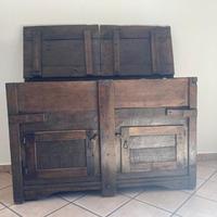 Madia restaurata in castagno