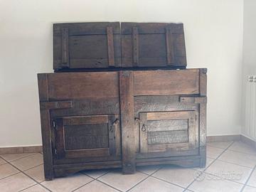 Madia restaurata in castagno