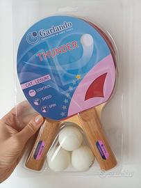 Racchette set garlando thunder 2 racchette 3 palli