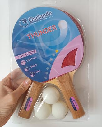 Racchette set garlando thunder 2 racchette 3 palli