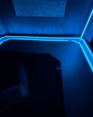 Scrivania Gaming Angolare 250x200cm con LED