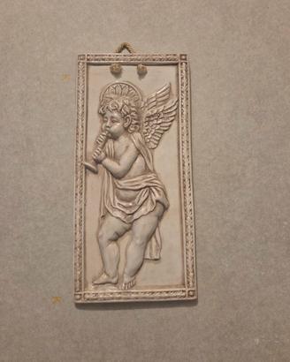 Formella Ceramica Bassorilievo Angelo