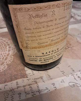 Antica bottiglia barolo Castellana