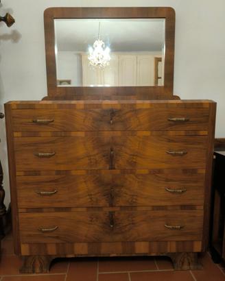 Cassettiera legno+2comodine