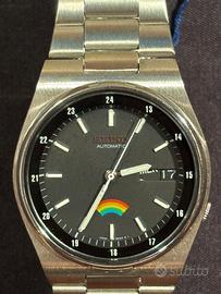 SEIKO AUTOMATICO 7009 NERO BRACCIALE INTEGRATO NOS
