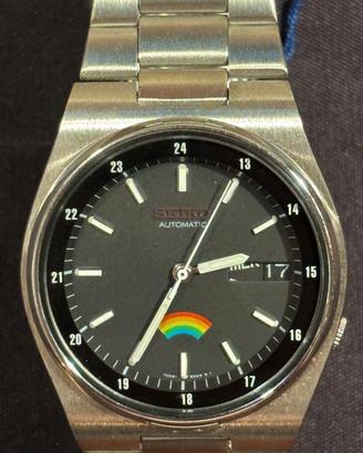 SEIKO AUTOMATICO 7009 NERO BRACCIALE INTEGRATO NOS