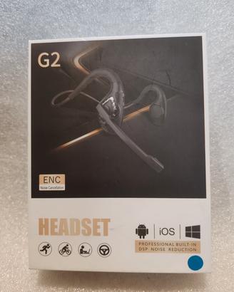 G2 cuffie bluetooth con microfono a braccio, cance