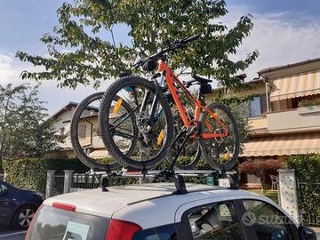 barre auto + porta biciclette 