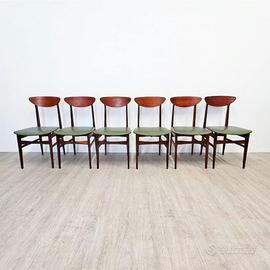 6 Sedie vintage modernariato
